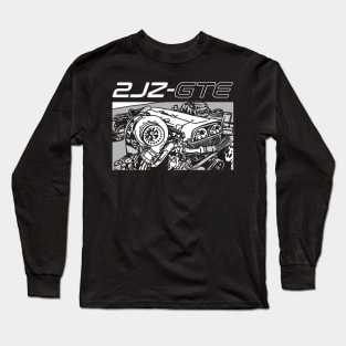 2JZ GTE ENGINE Long Sleeve T-Shirt